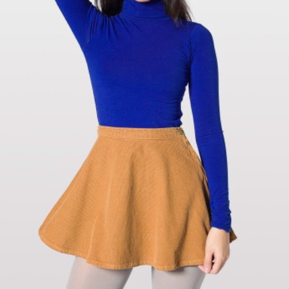 American Apparel Corduroy Skater Skirt - sz XS